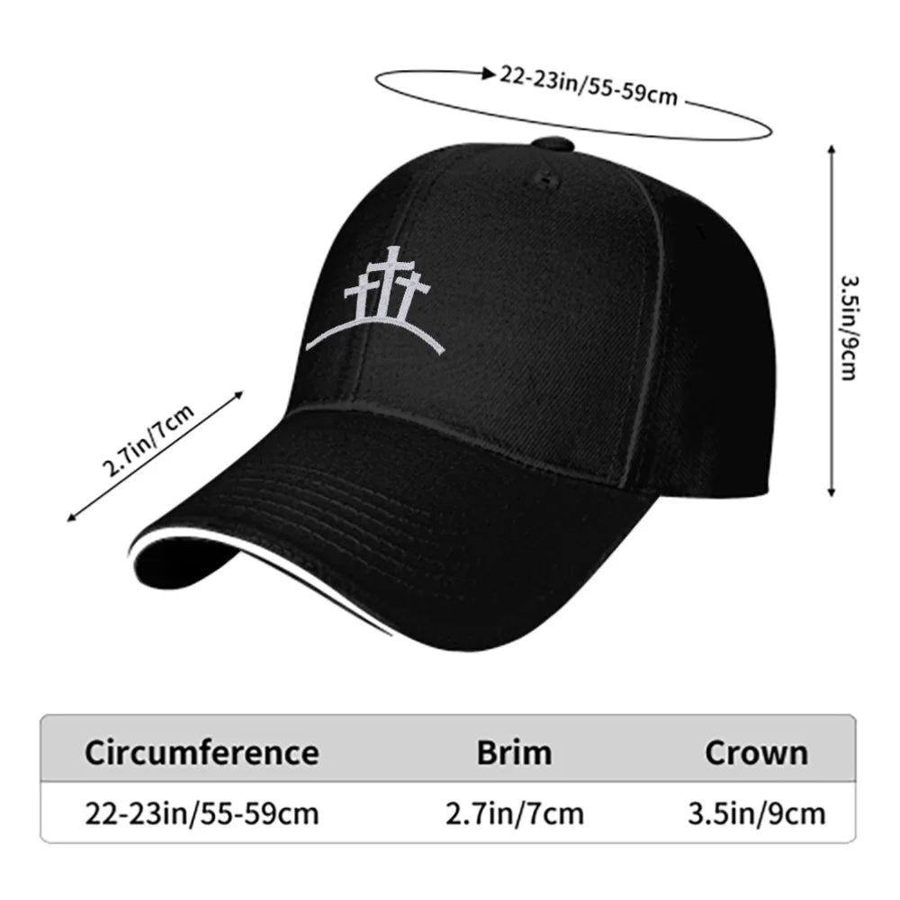 White Cross Mesh Cap