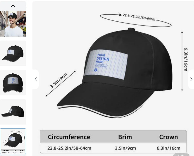 Cross Symbol Faith Cap