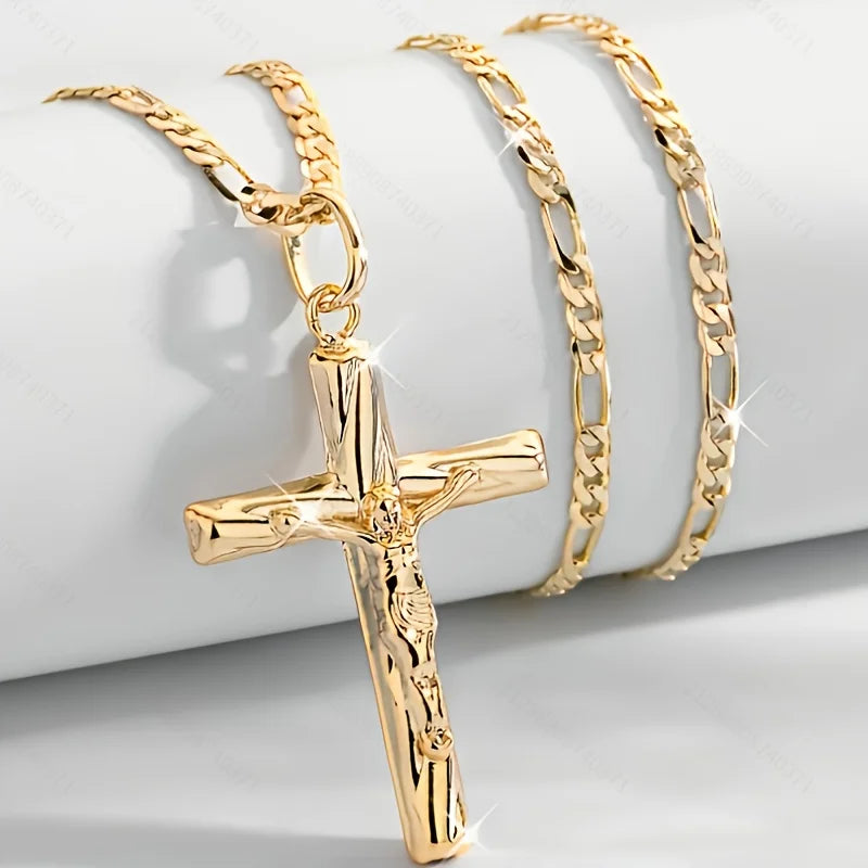 14K Gold Plated Cross Pendant