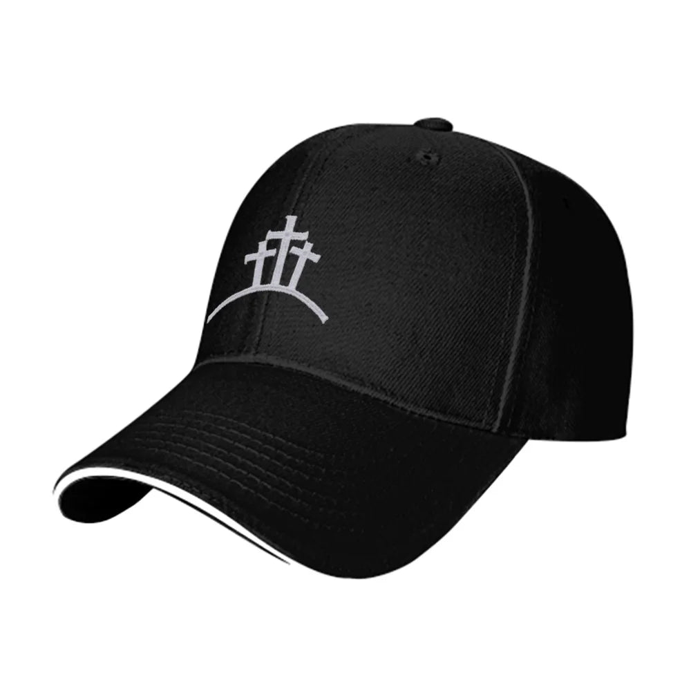 White Cross Mesh Cap