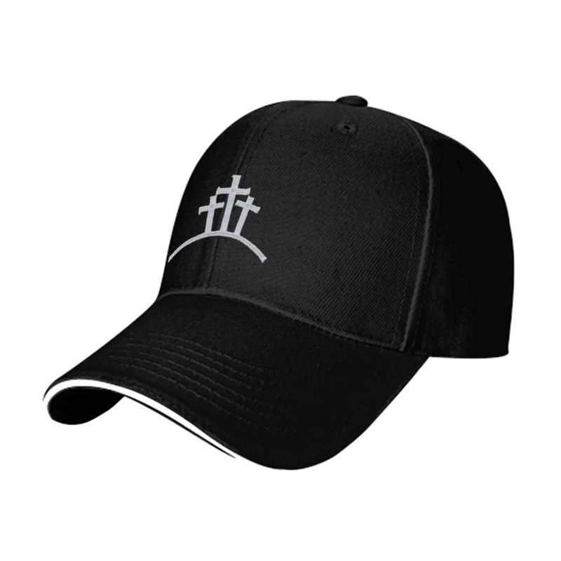 White Cross Mesh Cap