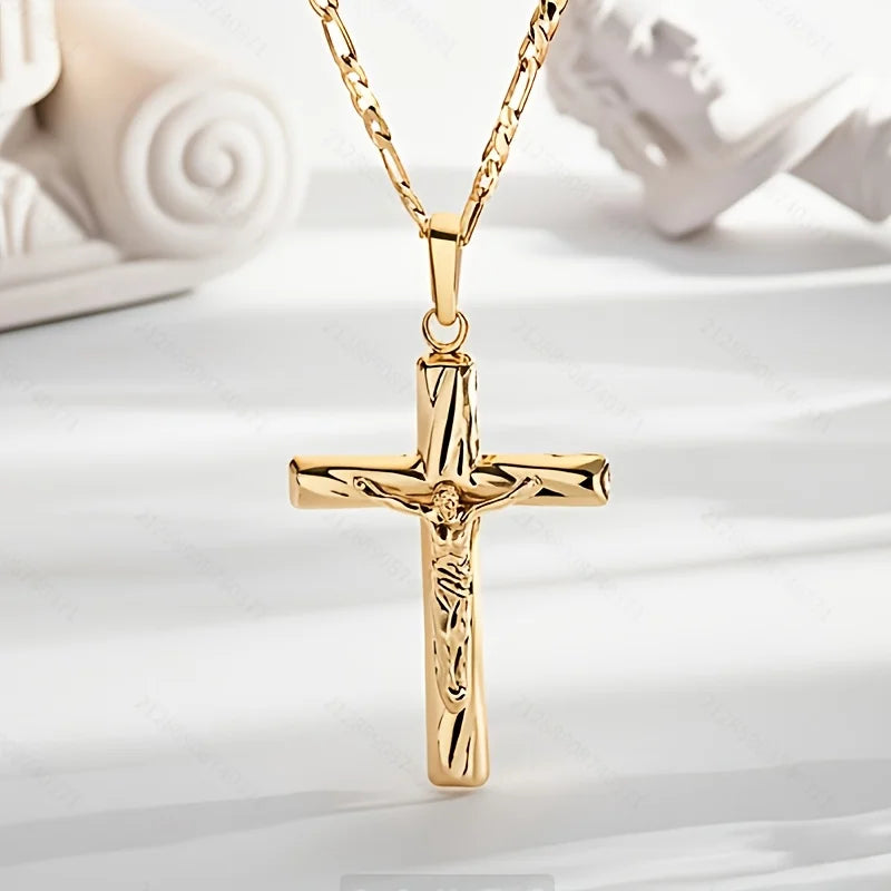 14K Gold Plated Cross Pendant