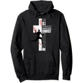 Cross Print Pullover Hoodie