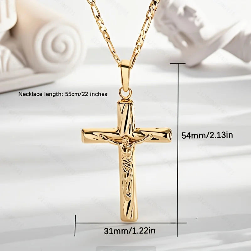 14K Gold Plated Cross Pendant