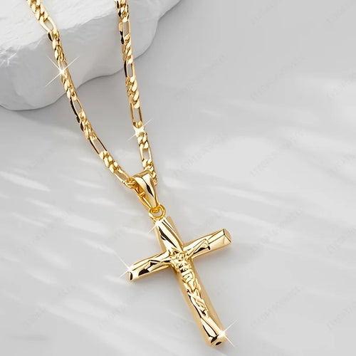 14K Gold Plated Cross Pendant