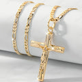 14K Gold Plated Cross Pendant