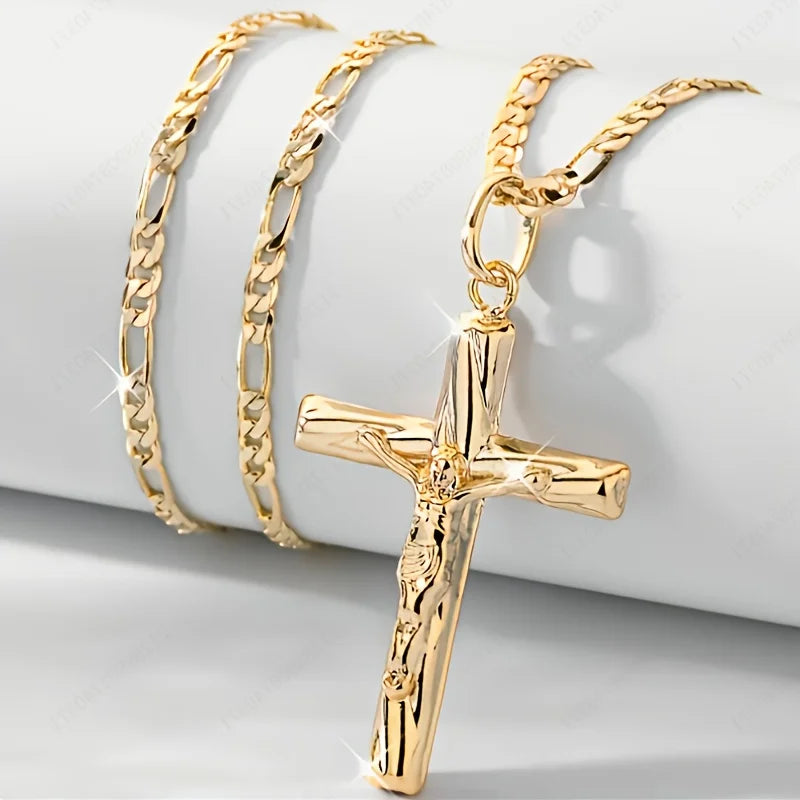 14K Gold Plated Cross Pendant