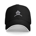 White Cross Mesh Cap