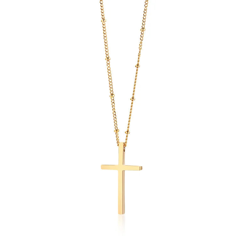 CZ Cross Pendant Necklace