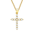 CZ Cross Pendant Necklace