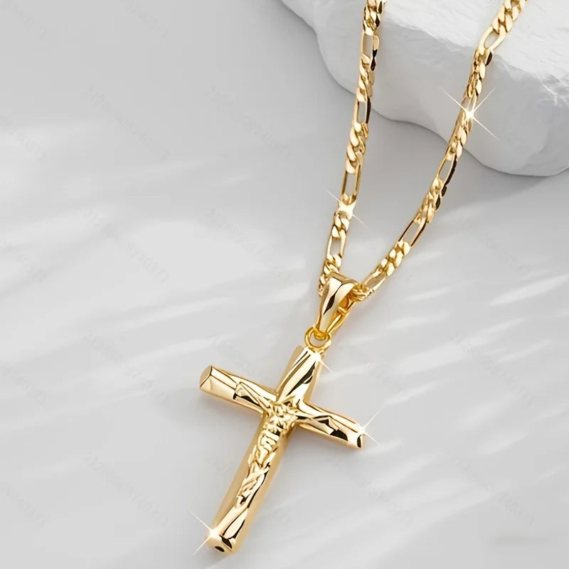 14K Gold Plated Cross Pendant
